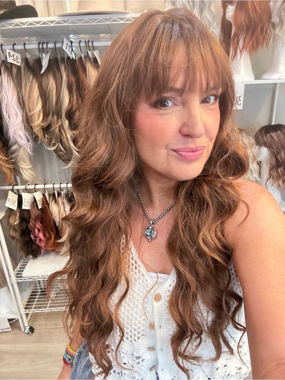 401 “the Audrina” Auburn Copper Red full synthetic wig 26”